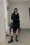 Boris Bidjan Saberi cotton skirt German handmade comfortable WSKIRT 2 F0401T-HEI black